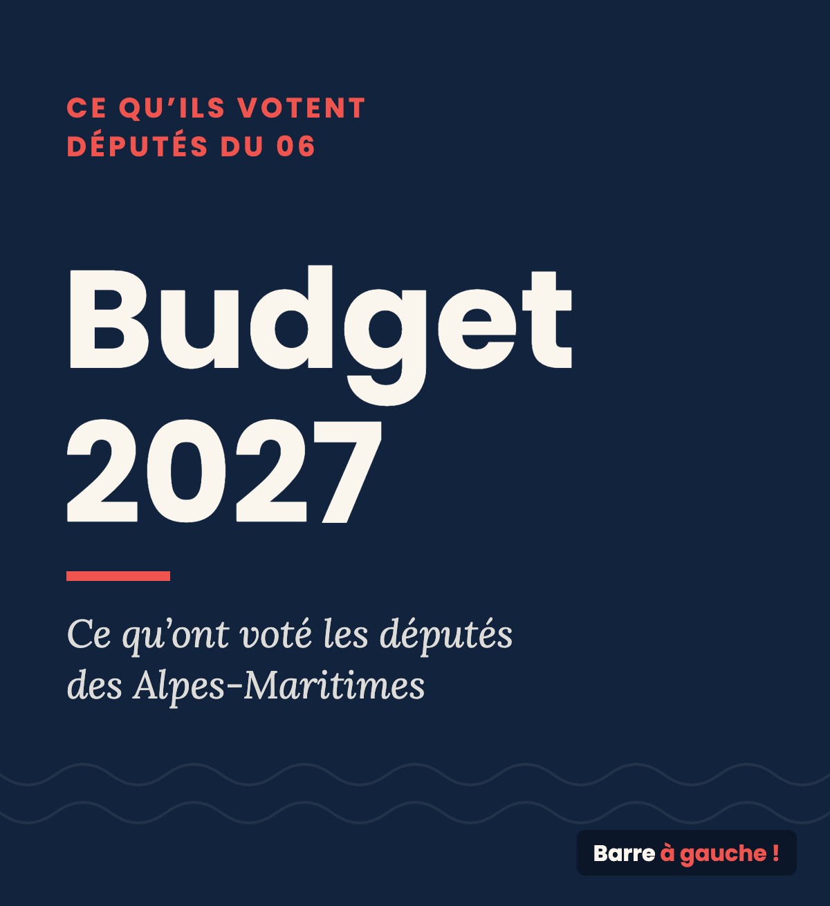 Budget 2027 : ce qu&rsquo;ont voté les députés des Alpes-Maritimes